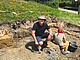 Palaeontologist Prof. Dr. Rainer Schoch at an excavation near Schwäbisch Hall, Germany, where he is investigating the early years of mastodonsaurus and related species. | Credits: SMNS / Eudald Mujal