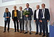 Das künftige Rektorat der Universität Hohenheim: v.l. Dr. Katrin Scheffer, Prof. Dr. Julia Fritz-Steuber, Prof. Dr. Christoph Schneider, Prof. Dr. Alexander Schaum, Prof. Dr. Sebastian Hess und Prof. Dr. Andreas Pyka. | Bildquelle: Universität Hohenheim / Dorothea Elsner
